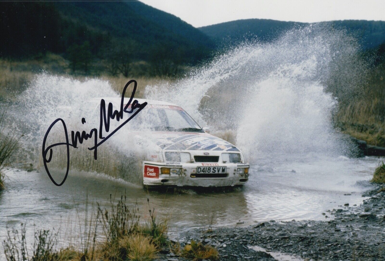 JIMMY MCRAE HAND SIGNED 12X8 Photo Poster painting RALLY AUTOGRAPH 1