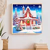 Christmas House - Diamond Painting - Partial Special Shaped Drill(Canvas|30*30cm)