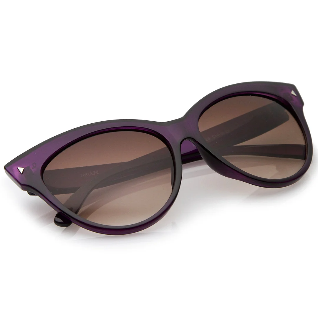 Women's Mod Oversize Horn Rimmed Cat Eye glasses 52mm