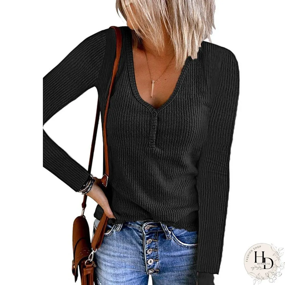 XS-8XL Autumn and Winter Warm Tops Plus Size Fashion Clothes Womens Casual Long Sleeve