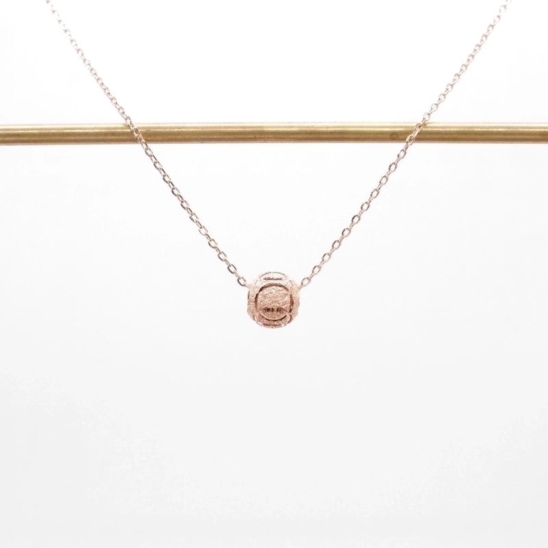 925 Sterling Silver Plating Round Pendant Necklace