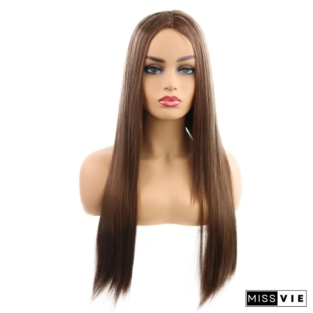 Female Fashion Face Trimming with Long Straight Hair