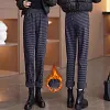 📢📢50% DE R&Eacute;DUCTION！！！🎁Pantalon droit &agrave; carreaux pour femme