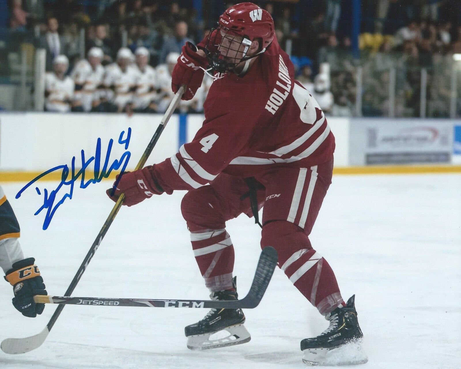 Dylan Holloway Signed 8x10 Draft Photo Poster painting Wisconsin Badgers NCAA Autographed COA