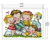 >SALE<Cross Stitch Kits Cotton Cross Stitch for Adults Kids (Happy Family)