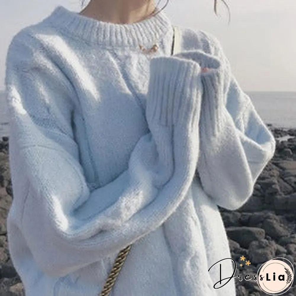 Lazy Wind Loose Pullover Sweater