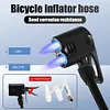 125cm 10PCS Air Pump Extension Hose Bike Pump Hose For US/UK/French Valves