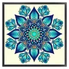 Blue Mandala Pattern-11CT Stamped Cross Stitch 40*40cm/15.75*15.75in tapestrymarket