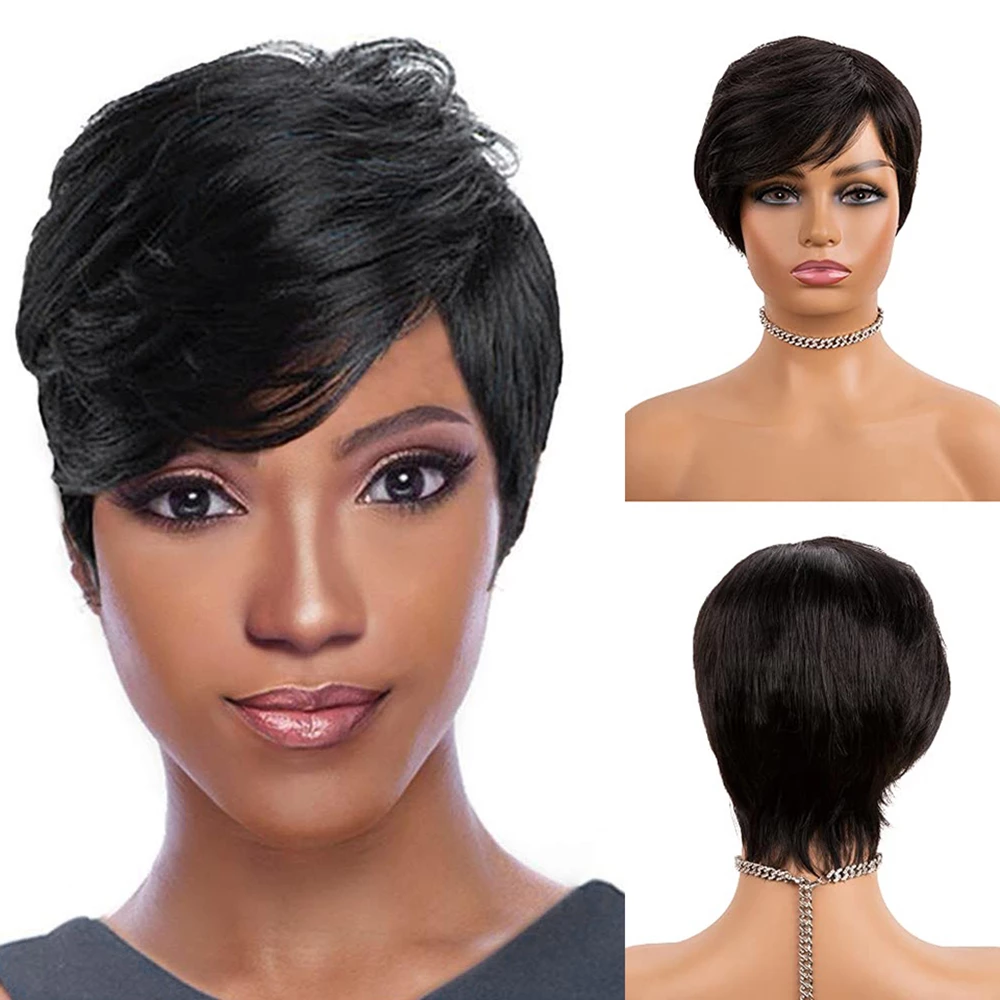 Short Straight Hair for Black Women US Mall Lifes