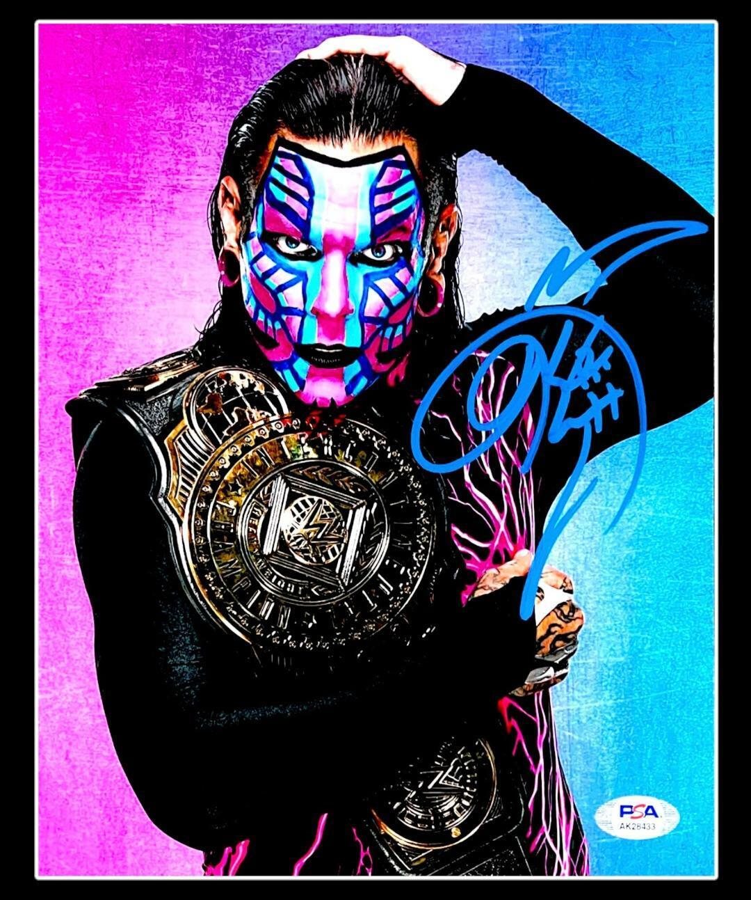 WWE JEFF HARDY HAND SIGNED AUTOGRAPHED 8X10 Photo Poster painting WITH PROOF AND PSA DNA COA 7