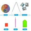 (US Only)Acrylic 2D Flat DIY Abstract Flower DIY Diamond Painting Set Diamond Art Pendant