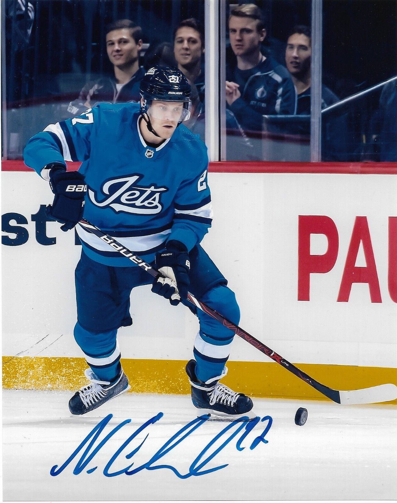 Winnipeg Jets Nikolaj Ehlers Autographed Signed 8x10 NHL Photo Poster painting COA #7