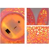 Easter Bunny Night Light 3D Printed LED Cute Rabbit Lamp Lighted Hollow Out Bunny Figurine Easter Gifts Kawaii Room Decor (5PCS)