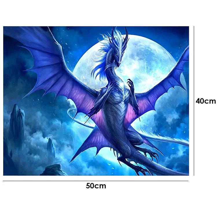 Book Dragon -Full Round Drill Diamond Painting -40*40CM