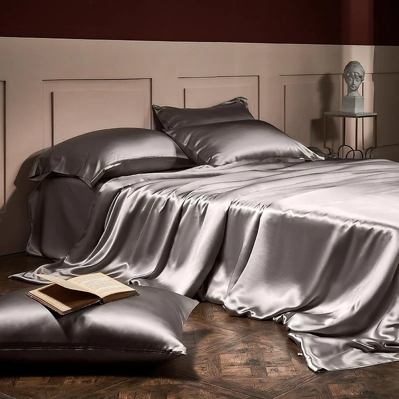 Luxury Pure Mulberry Silk Bedding Set of 4-Limited Time Free Shipping