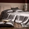【BUY 2 FREE SHIPPING】25 Momme Luxury Pure Mulberry Silk Bedding Set of 4（1x Quilt Cover + 1x Bedsheet + 2x Pillowcases）