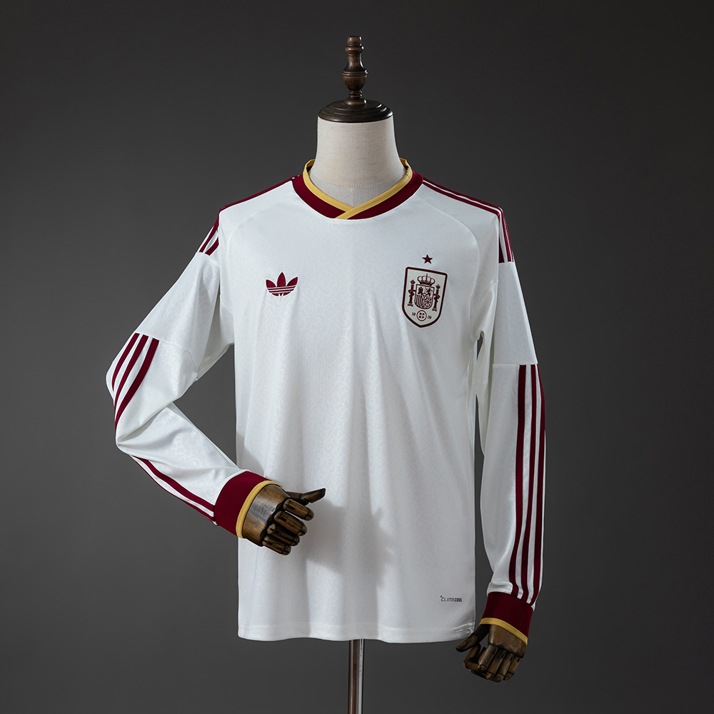 2026 Spain National Team Away Long Sleeve Football Shirt