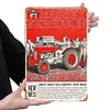 Tracteur Massey Ferguson - Panneaux en &eacute;tain m&eacute;tallique(20*30cm/30*40cm) - Garage