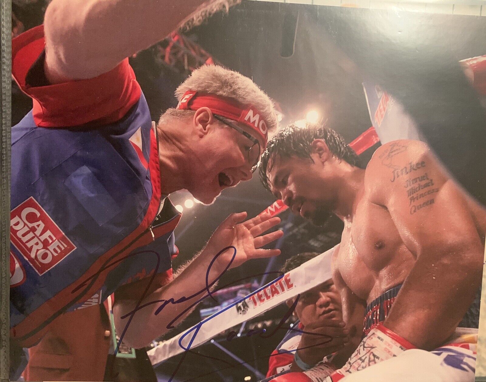 freddie roach Signed Auto 8x10 Photo Poster painting Pic Trainer