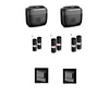Car trash can Car trash can door storage box built-in garbage bag