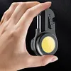Mini COB Keychain Light USB Strong LED Work Outdoor Camping Emergency Lamp