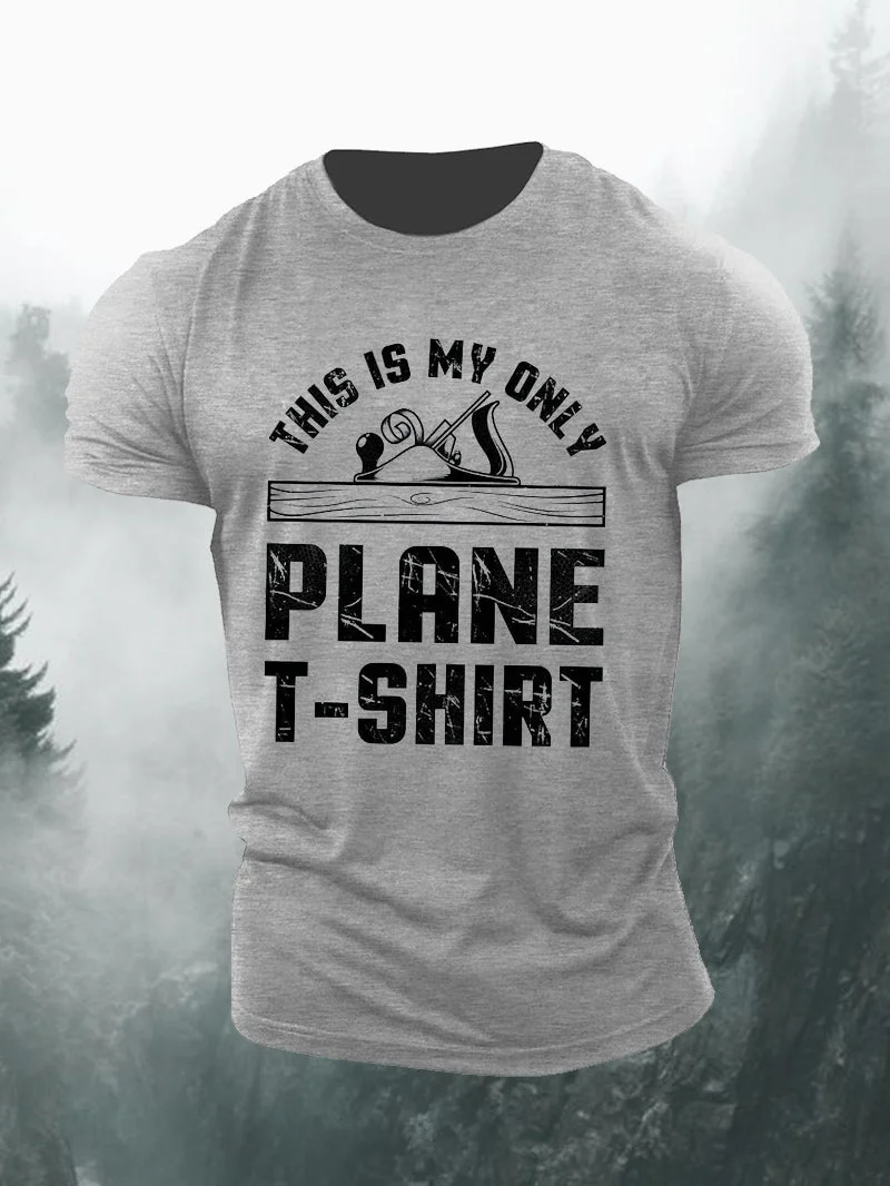 TOOL PLANE lettering short-sleeved T-shirt in  mildstyles