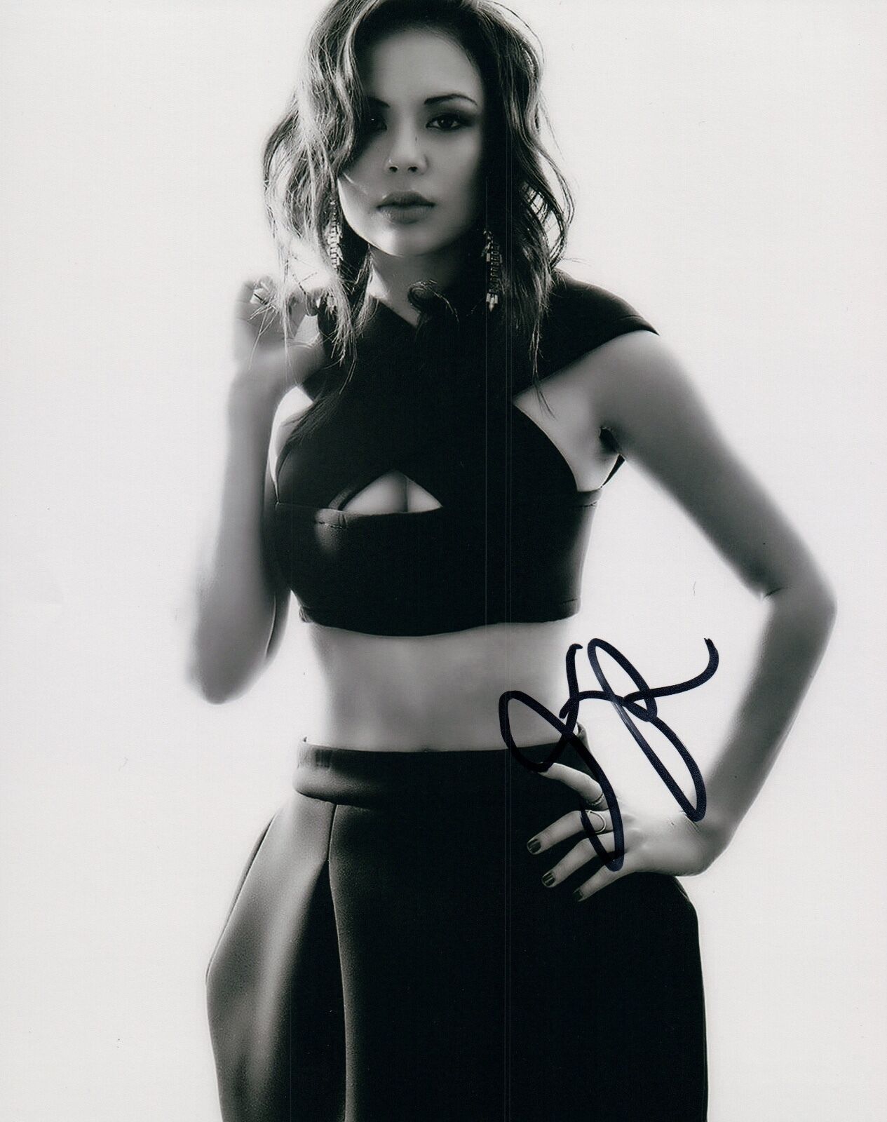 Janel Parrish Signed Autographed 8x10 Photo Poster painting Pretty Little Liars COA VD