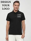 Polo shirt custom lapel short sleeve T-shirt Paul shirt tide company employees work clothes custom embroidery print