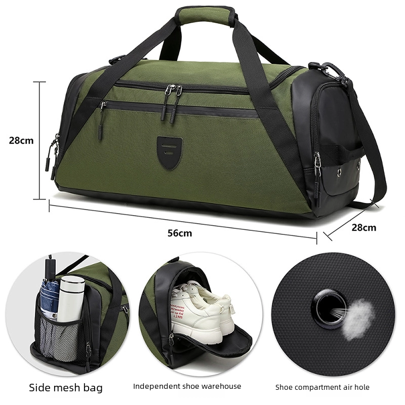 Gym Bag Men’s Multifunctional Short-distance Travel Bag Portable Large Capacity Shoulder Bag Dry And Wet Separate Luggage Bag Portable