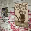 Neil Young - Panneaux en &eacute;tain m&eacute;tallique(20*30cm/30*40cm) - Musique