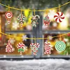 10PCS Weihnachten Zuckerstange - 5D DIY Handwerk Anhänger