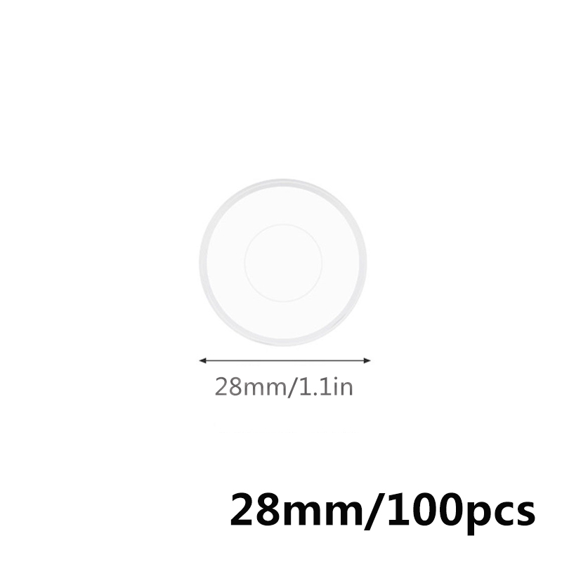 100pcs Super Clear Binding Disc Loose Leaf Planner Disc Bound Notebook Discs Journal and Planner Mushroom Binder Disc Binders