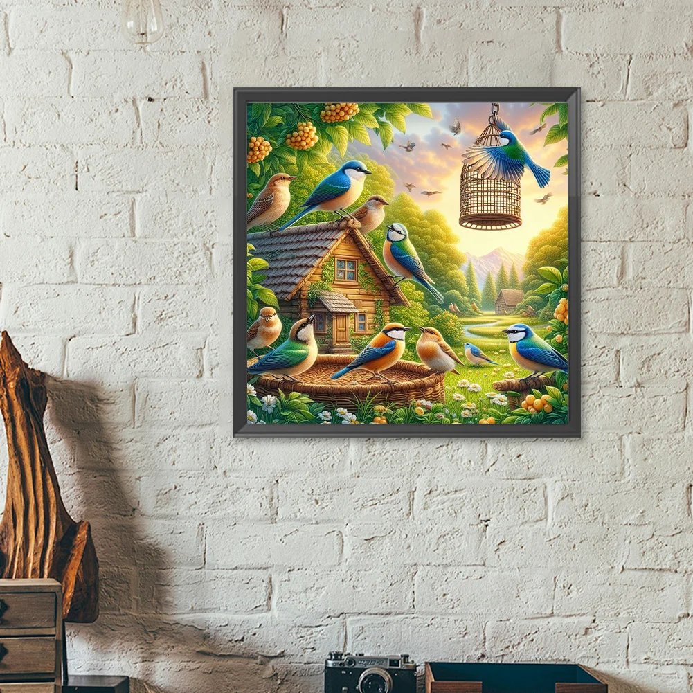 Diamond Painting - Full Round Drill - Bird Nest(Canvas|40*40cm)