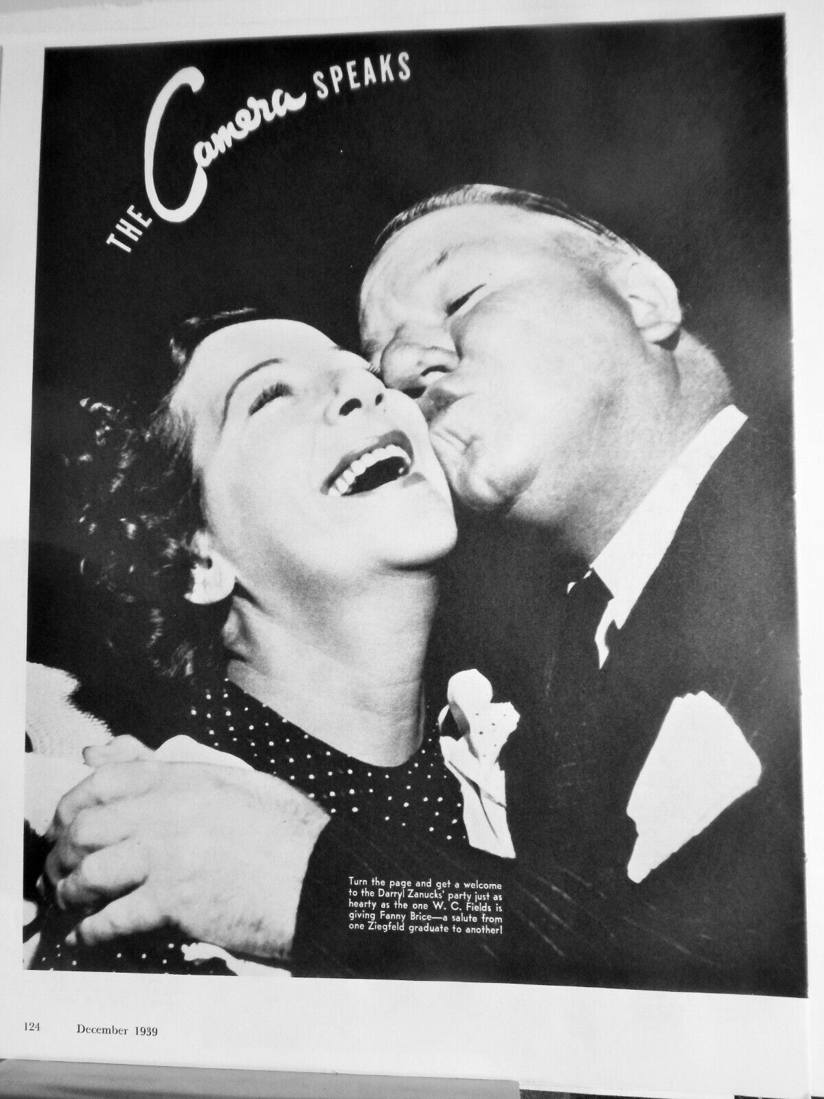 FANNY BRICE, W.C. FIELDS GREAT Photo Poster painting (STUDIO PORTRAIT 1971 reprint)