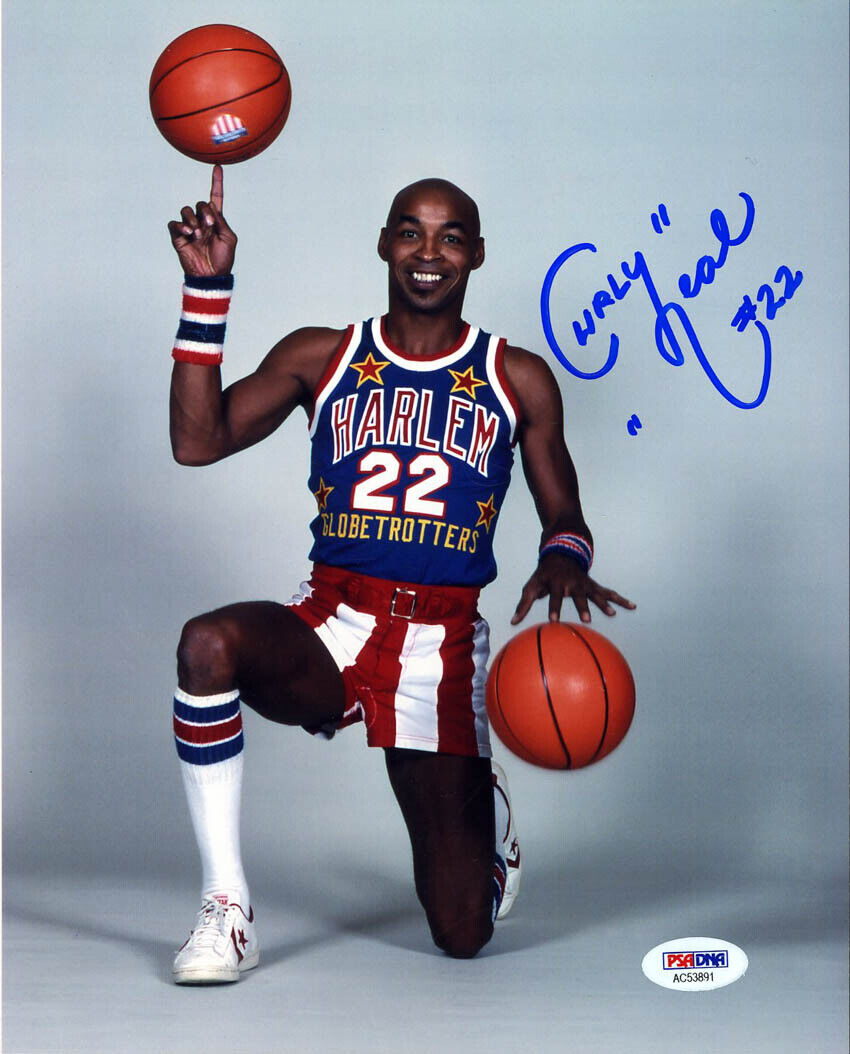 Fred Curly Neal SIGNED 8x10 Photo Poster painting # 22 Harlem Globetrotters PSA/DNA AUTOGRAPHED