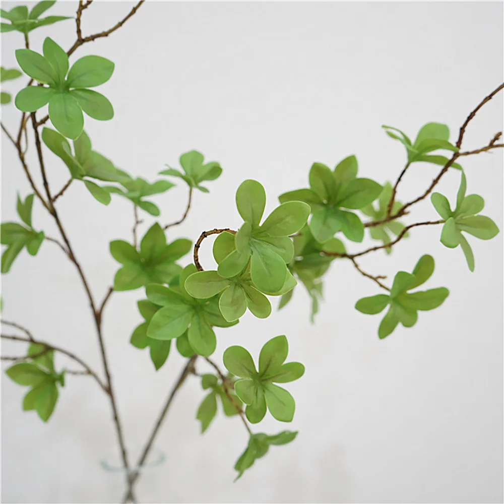 High simulation seven star leaf green plant living room photography ornament