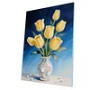 (30x40cm)DIY Pearl Painting Framed Flower Handmade Pearl Material Art Kit Living Room Decor
