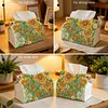 (24cm)Sunflower Butterfly 24cm DIY Diamond Painting Rhinestones Decorative Tissue Box Reusable Crystal Mosaic PU Tissue Holder for Home Car Desk Decoration Craft
