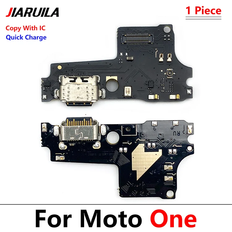 100Pcs USB Charge Port Jack Dock Connector Charging Board Flex Cable For Motorola Moto One Action Vision Hyper Macro Fusion Plus