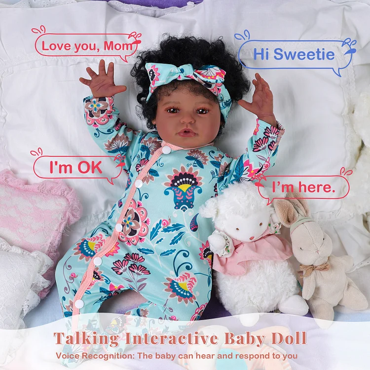 Babeside Quiet Reborn Baby Laney 20'' African American Older Girl Healing Inner Calm