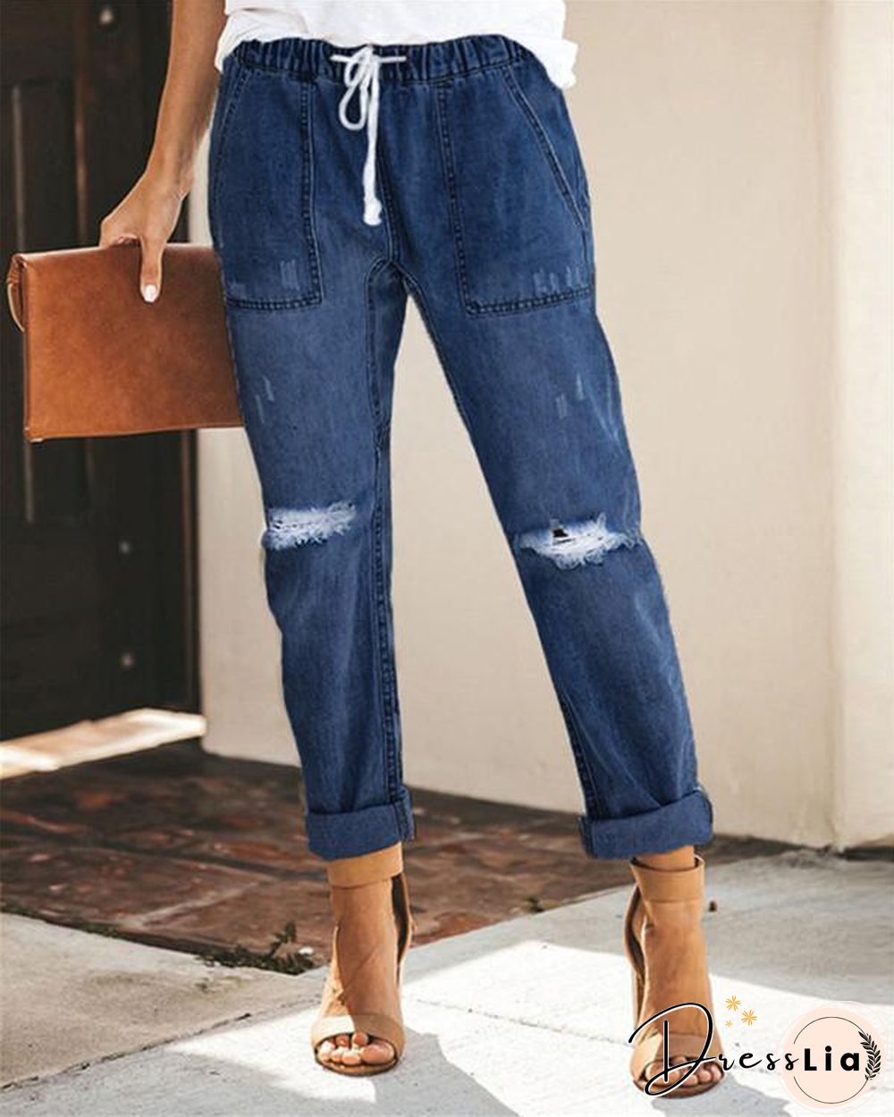 Women's Classic Urban Fashion Denim Bottoms Jeans Skinny Pants