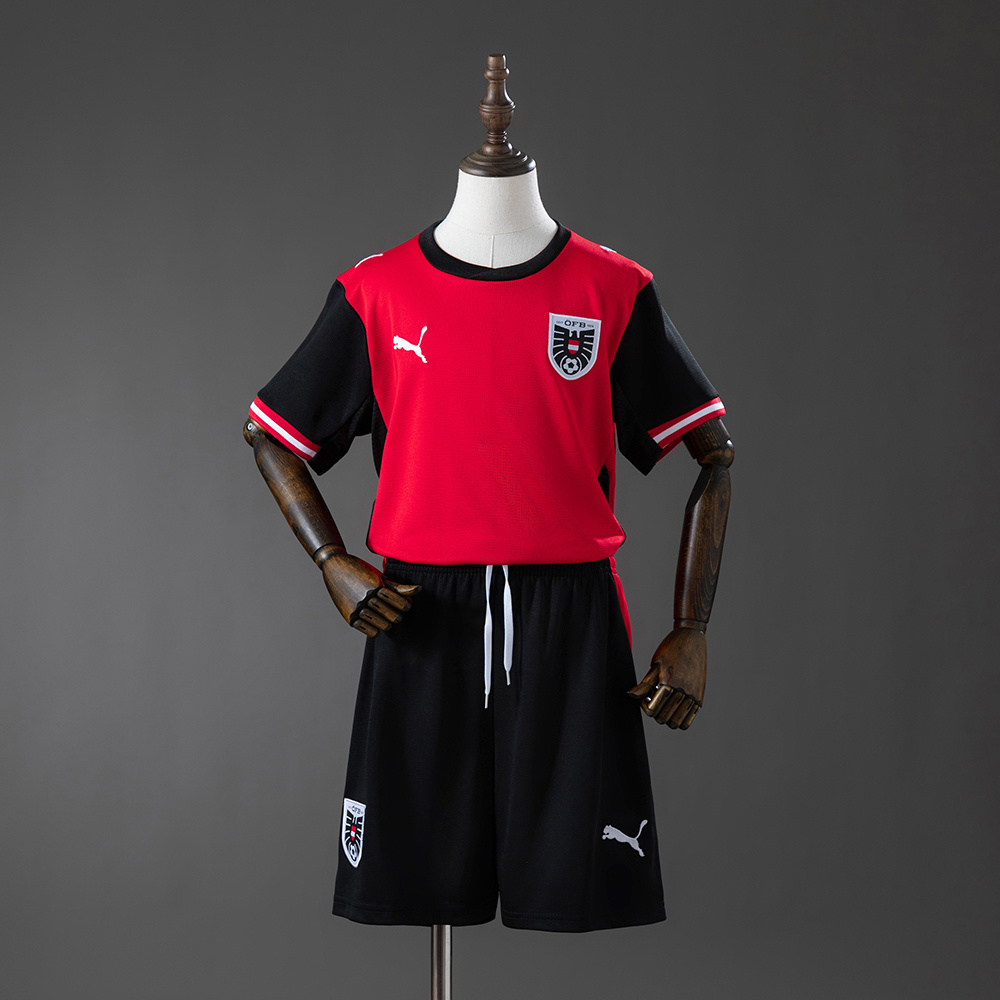 2026 Kids Size Austria Home Football Shirt