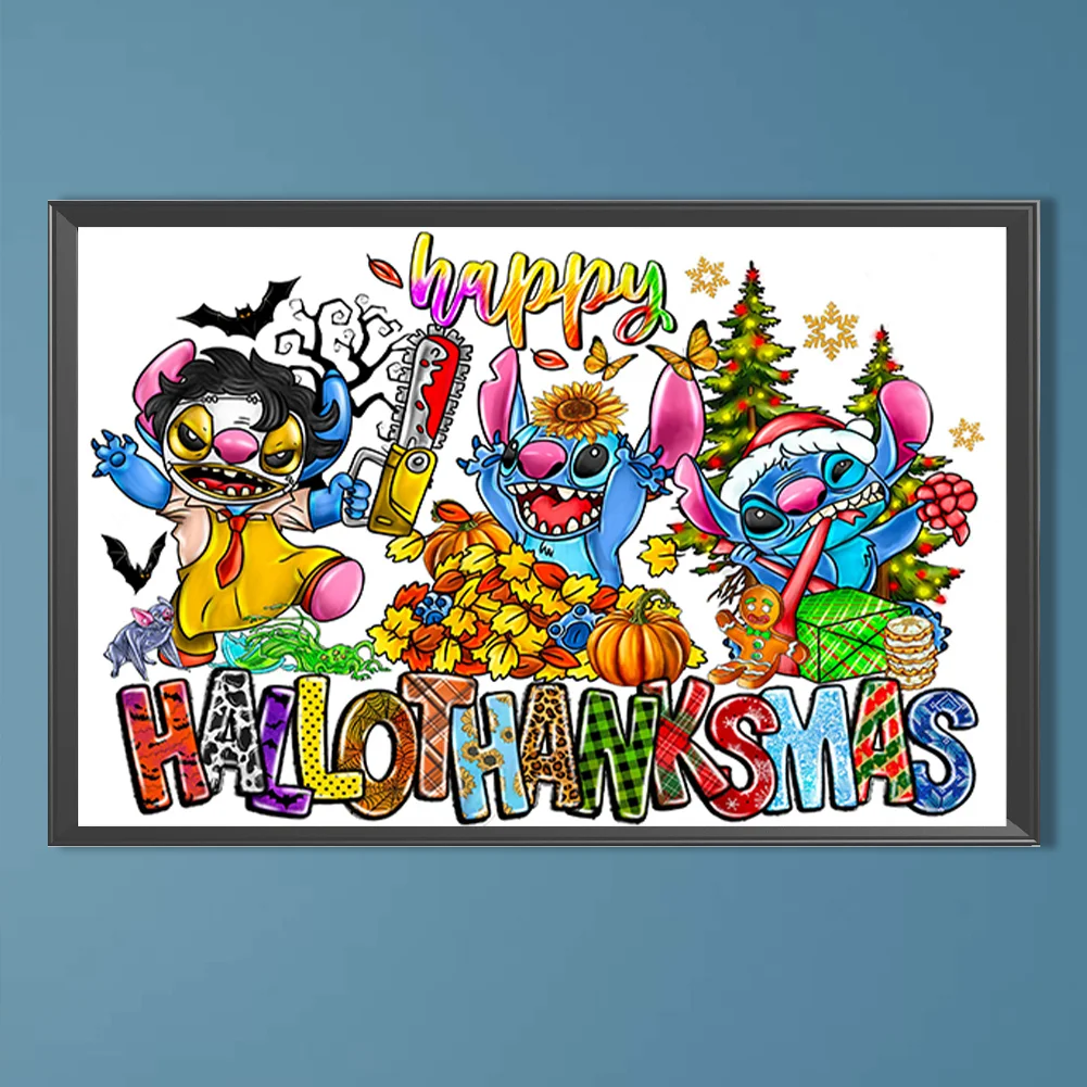 Full Round Diamond Painting 40*60cm - Stitch