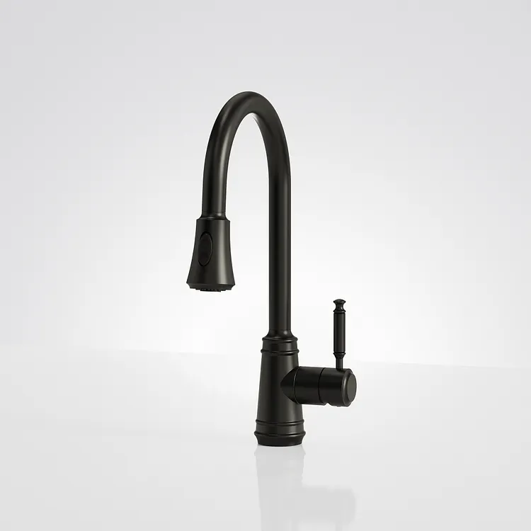 EVERSTEIN Modern Pull-Down Kitchen Faucet Matte Black