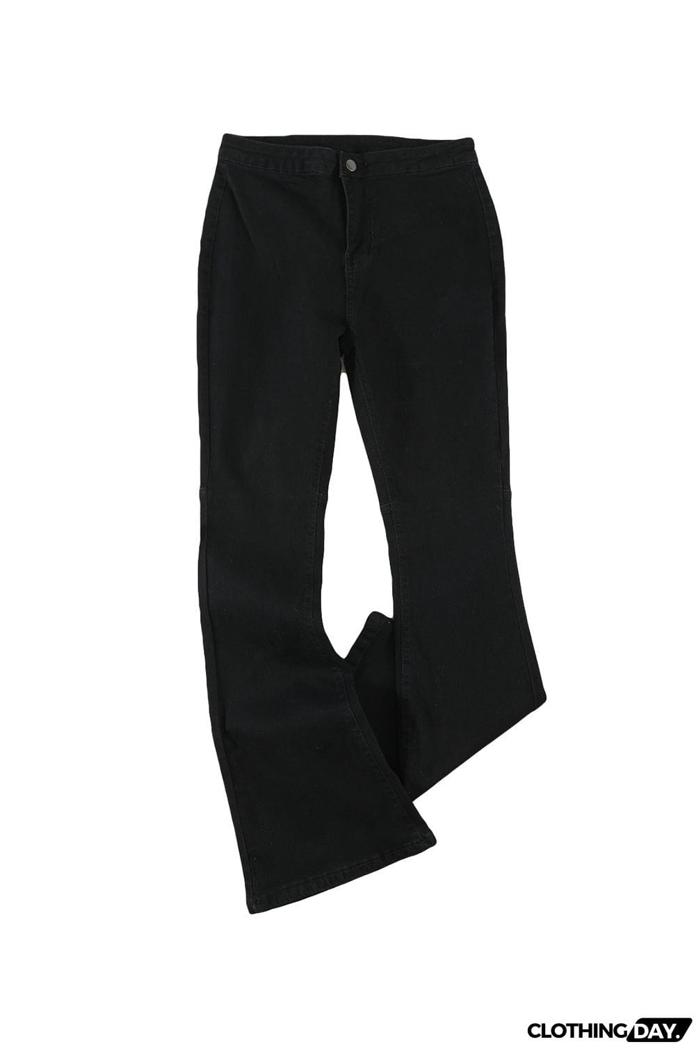 High Waist Pockets Bell Jeans