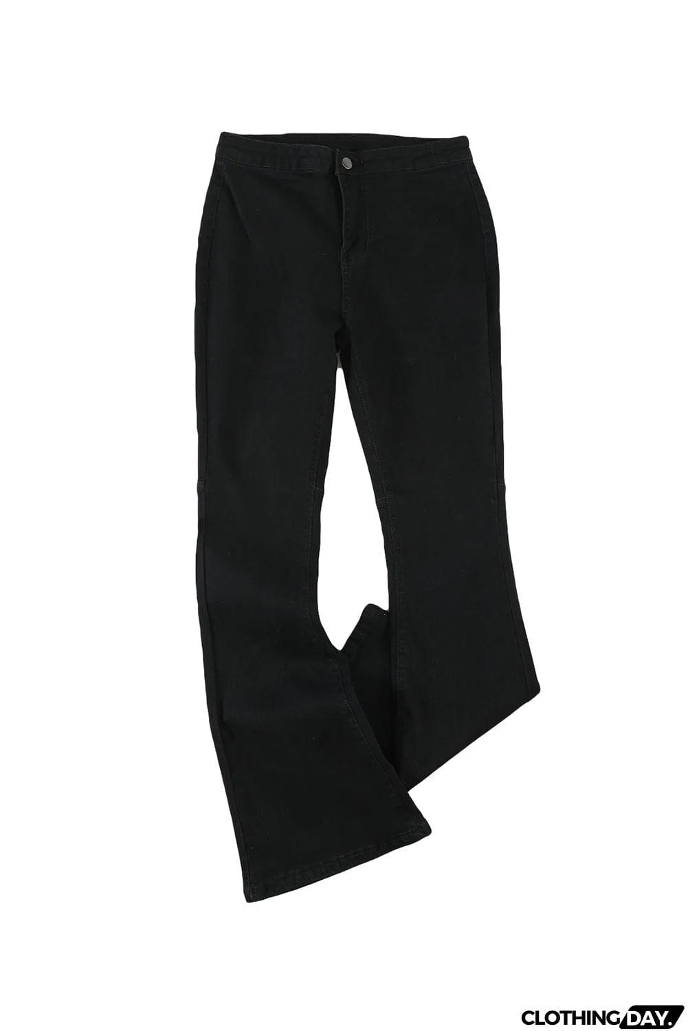 High Waist Pockets Bell Jeans