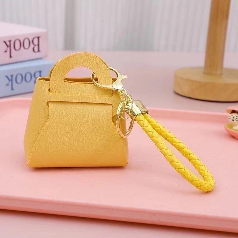 Popular Korean Version Of The Hundred Tower Key Chain Pendant Cute Candy Color Small Coin Purse Bag Macaron Earphone Bag