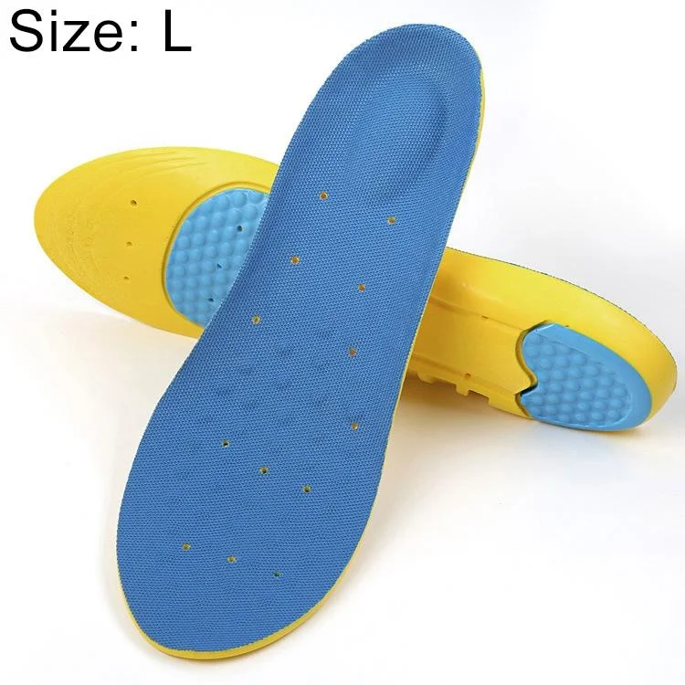 1 Pair Stretch Breathable Absorbent Deodorant  Sports Tourism And Leisure Comfort Cushioning Insole, Size: L