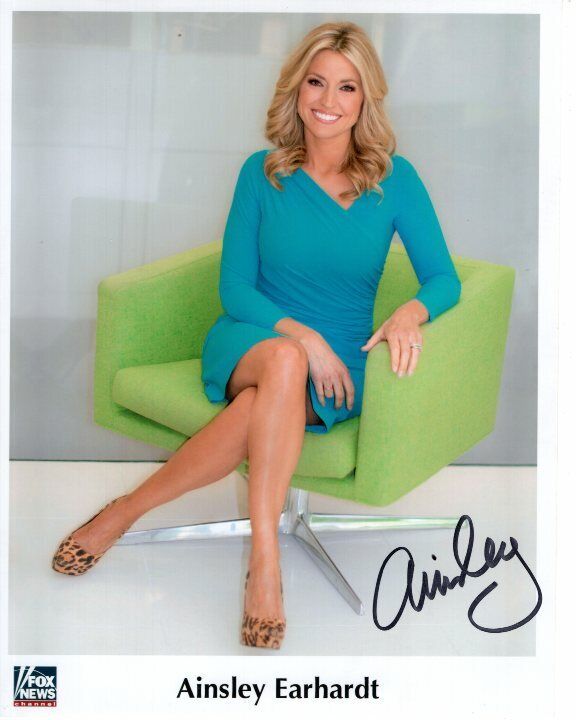 AINSLEY EARHARDT Signed Autographed FOX NEWS Photo Poster painting