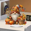 Diamond Painting Acrylic Single Sided November Gnome Ornaments Tabletop Home Office Decor